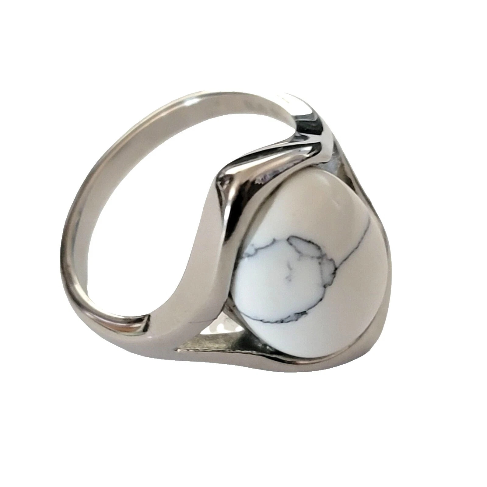 Anillos de moda de Cóctel de Acero Inoxidable Acrílico