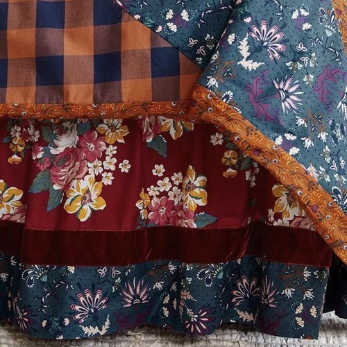 Queen Matilda Jane Choose Your Own Path Evening Oasis Bed Skirt NEW - Picture 5 of 7