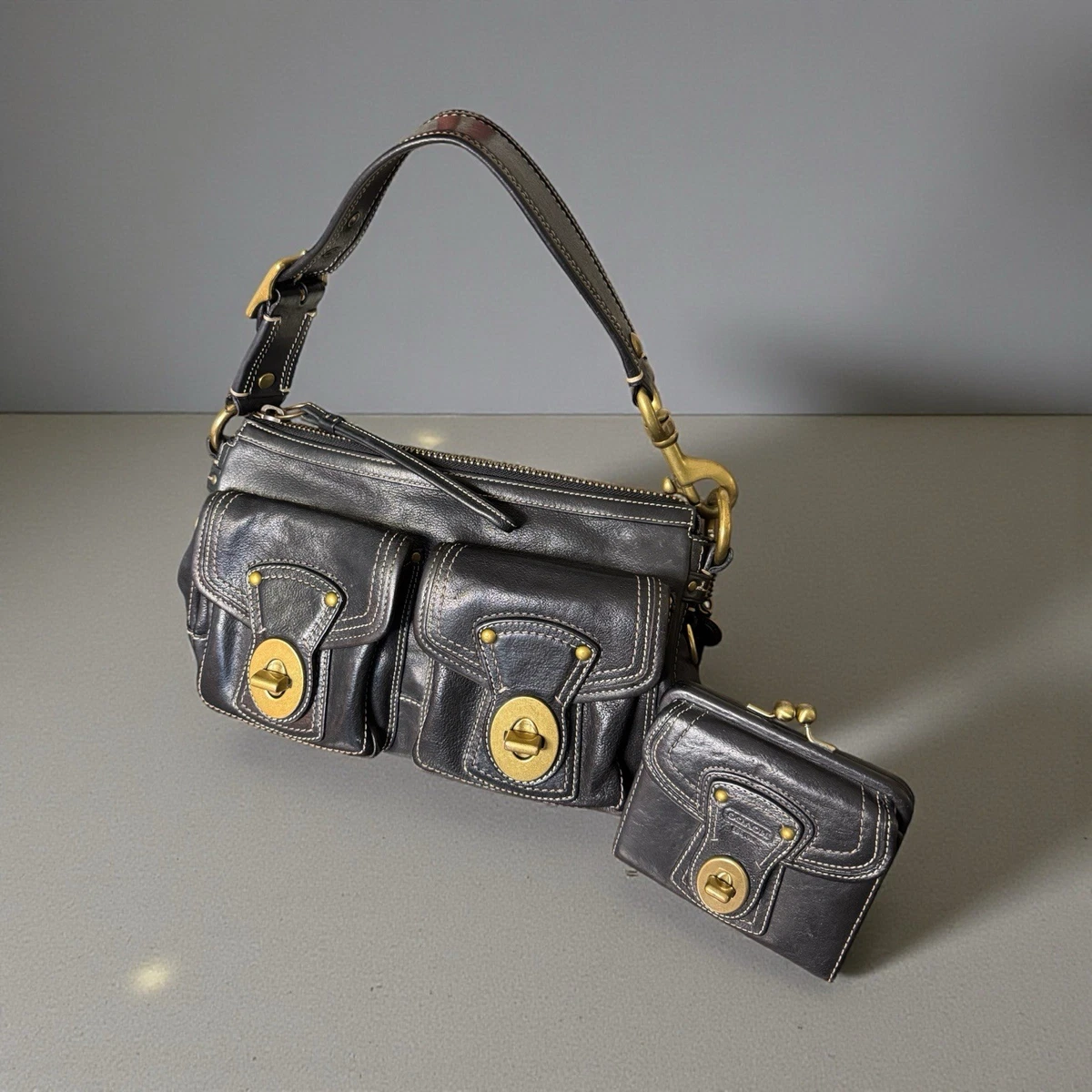 バッグ old coach turnlock shoulderbag archive COACH® Outlet | Turnlock Shoulder Bag