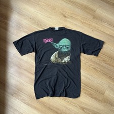 Vintage 1997 Star Wars Return Of The Jedi Fox Tees Movie Black Size XL