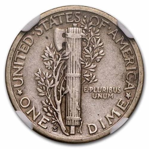 1926-S Mercury Dime XF-40 NGC - Foto 3 di 3