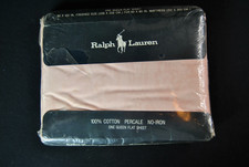 NWT VTG Ralph Lauren Queen Flat Bedsheet Bed Sheet Avery Pink JM26 5