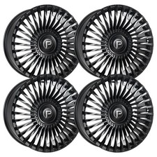 Set-4 Pinnacle P328 22x9 5x112 Black Milled 32mm Wheels Rims 22 Inch Set-4 Pinnacle P328 22x9 5x112 Black Milled 32mm Wheels Rims 22 Inch