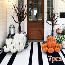 .7PCS Simulation Pumpkin Model Artificial Pumpkin Decoration Home Table Decor
