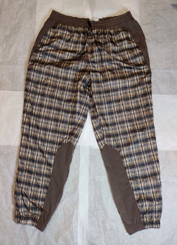 Urban Outfitters Windhose XL kariert Jogger Nylon Swishy Streetwear Skater Drip