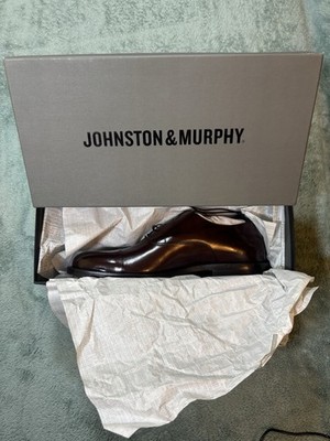 Johnston & Murphy Dawson Cap Toe Oxford Dark Brown Leather Men's 9.5 M