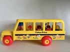 Fisher-Price Little People School Bus Vintage With 6 Kids, Dog, Driver