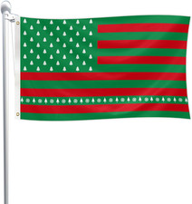 Large Christmas Flag, 3X5Ft Christmas American Flag Merry Christmas Flag Banner