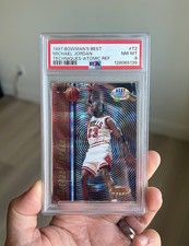 Michael Jordan - 1997 Bowman's Best - Best Techniques Atomic Refractor - PSA 8