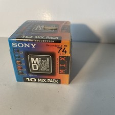 SONY MD Mini Disc  Color Collection  74 min SEALED x 10-Discs Made in JPN