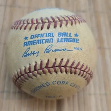 Vintage Rawlings Bobby Brown Official American League Baseball ROA