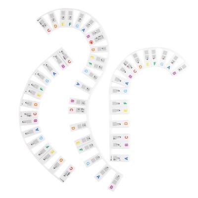 Removable Piano Key Stickers for 88 Key Full Size, Cuttable Note Labels for 6...