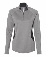 Adidas Women's Lightweight Quarter-Zip Pullover - A281 Gray Size S
