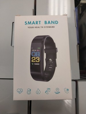 Smart Band Your Health Steward Fitness Tracker Black Bracelet