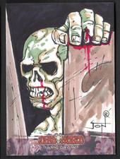DEADWORLD Breygent 2012 Original Art Sketch Card by JON RACIMO