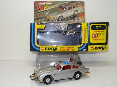 CORGI 271 JAMES BOND 007 ASTON MARTIN - RARE GOLD BUMPERS ( 409 ) 1/36