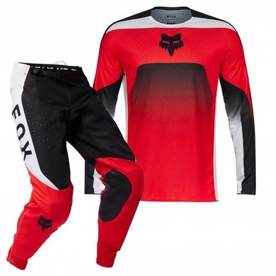 Fox Jersey & Pant Kit Deal - ADULT 360 DIVIDER (Fluo Red/Black/White)