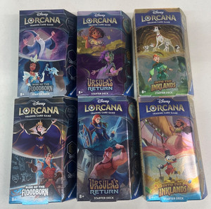 ebay lorcana starter deck TCG: Whispers in the Well: Decks including one foil card each of Moana and Mickey Mouse as Wayward Sorcerer Disney Lorcana - The First