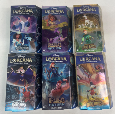 all lorcana starter decks Disney The First Chapter Decks Pastime Sports & Games to be used during the game Disney Lorcana Starter Deck The