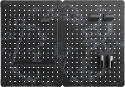 Blizzard Wow Metal Pegboard Organizer Set with Accessories - Map of Azeroth