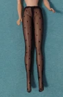 Vintage Barbie Clothes - Vintage Barbie or CLONE Black Dotted Lace Pantyhose