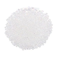 2000Pcs Glass Seed Beads 1.5mm Mini Glass Seed Spacer Bead Clear