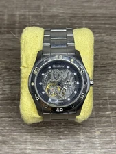 Armitron Skeleton Automatic Watch 20/4406SV TY2807SV Stainless Band Runs Chipped