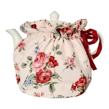 Tea Pot Cozies, Cotton Vintage Floral Teapot Dust Cover Cosy, Kitchen Home