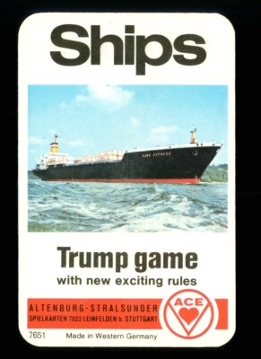 1 x Titelkarte Schiffe Trump Spiel Altenburgh - Stralsunder Ace - R013