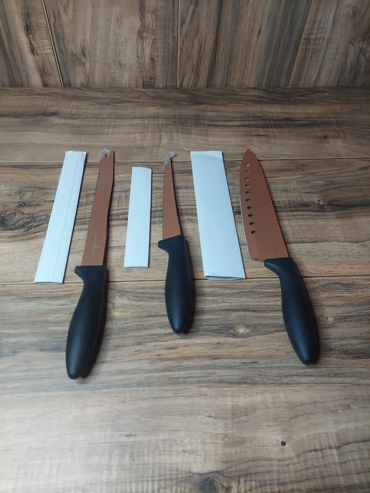 Copper Chef Knife Set of 3 New