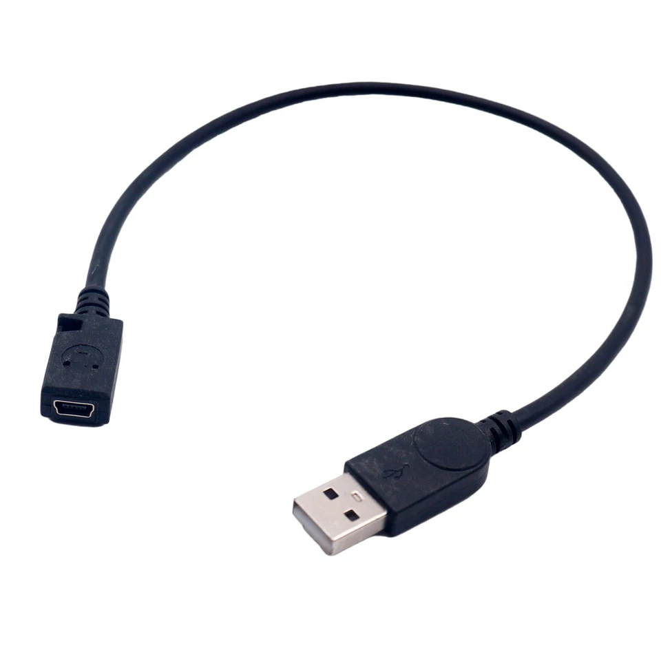 10x USB 2.0 A Male to Mini 5Pin Female Data Charger Sync Adapter Extension Cable - Image 2 of 4