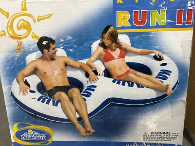 The Wet Set NEW Intex River Run II 2 Person Water Tube Float with Cooler 58826E