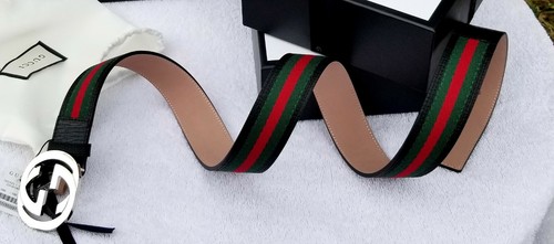 Stripe Gucci Belt 