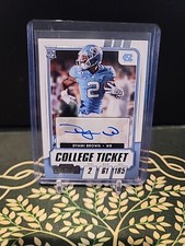 2021 Panini Contenders Draft Picks College Ticket Dyami Brown Auto #190 