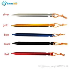 4 PCS Aluminum 7001 Alloy Tent Stake Pegs 7”Ultralight Outdoor Tent Survival