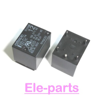 5 Relais G5LA-14-DC12 DIP Omron - Lot Neuf, Emballage D'origine