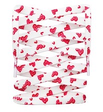 LitLaces - Premium Printed Heart Shoe Laces Sublimated Design