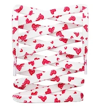 LitLaces - Premium Printed Heart Shoe Laces Sublimated Design