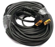 BLACK 100 FEET 100FT SVGA SUPER VGA HD15 Male to Male LCD LED Monitor Cable NEW