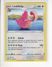 LICKILICKY BATTLE STYLES SET RARE NON-HOLO FOIL POKEMON CARD 114/163 NM/M