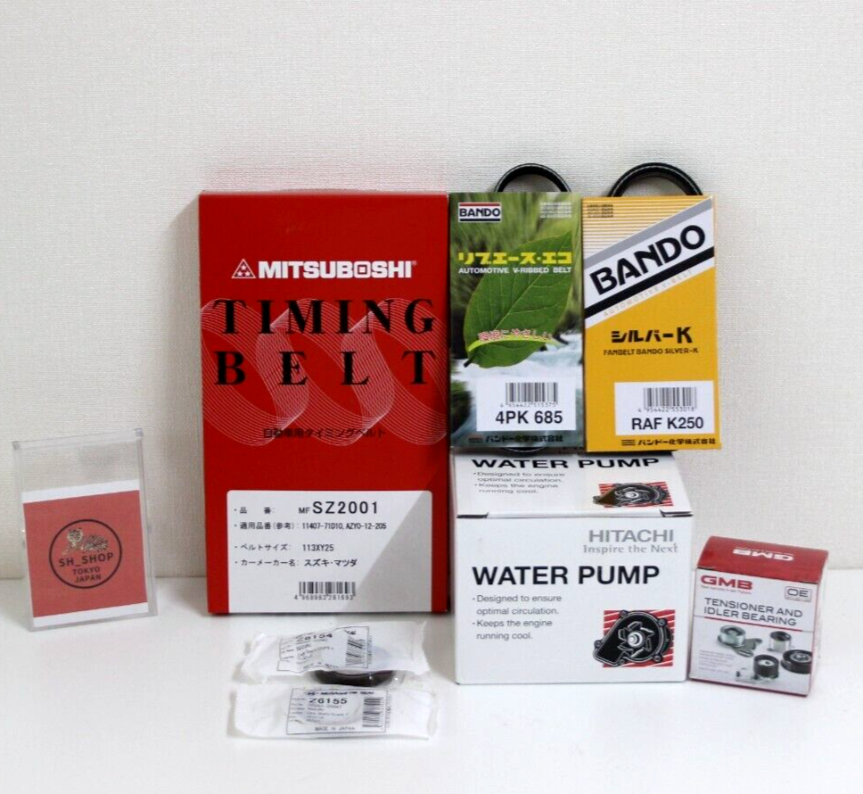 やす⭐️ F6A Timing Belt 7 Parts Kit Water Pump Tensioner Seal for Suzuki