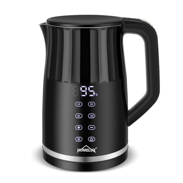 Edelstahl Wasserkocher 1,7L Bpa Frei 2200W Temperaturwahl 40-100°C Led Digital-image