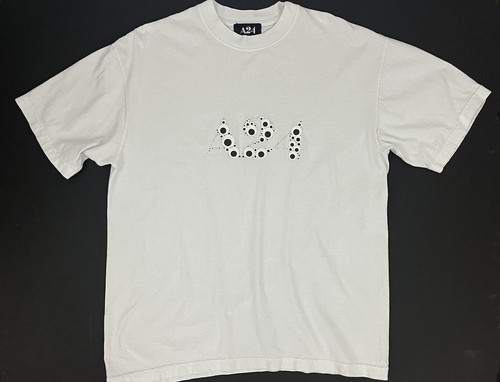 A24 Everything Everywhere All at Once Googly Eye Puff Print Logo T-Shirt Size L