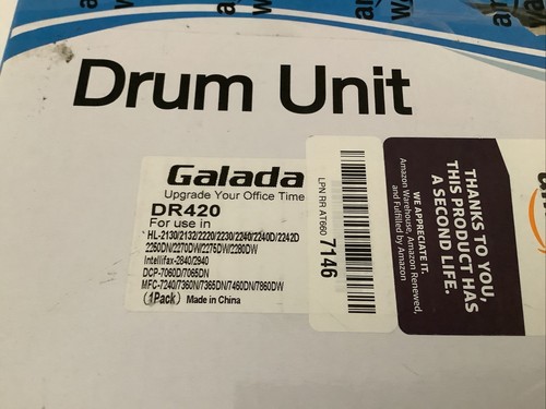 Galada DR420 schwarz Hochleistungs-Trommeleinheit Drucker zur Verwendung in Brother DL-2130/ - Bild 2 von 3