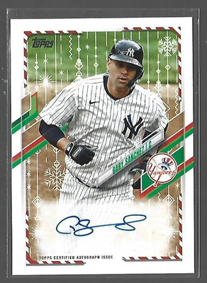 GARY SANCHEZ 2021 Topps Holiday Walmart #WHA-GS MEGA AUTOGRAPH /100 ...