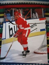 Older DETROIT RED WINGS Dallas Drake Color 8 x10 Photo