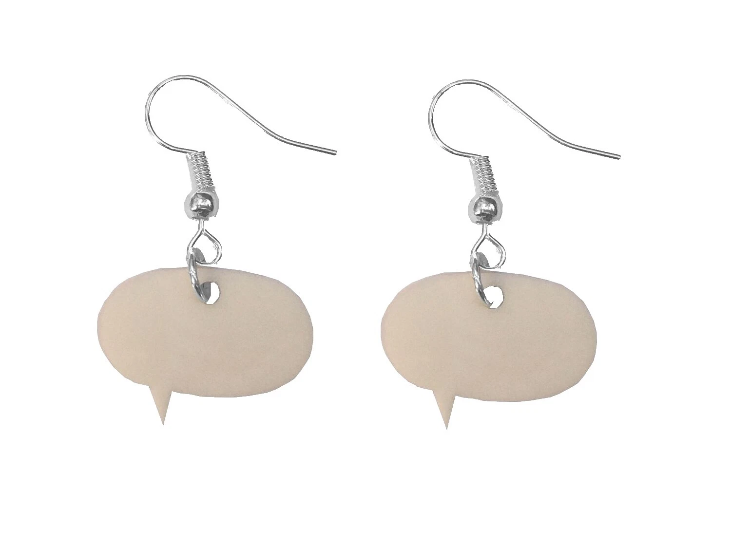 Pendientes de Moda chapado en plata de porcelana