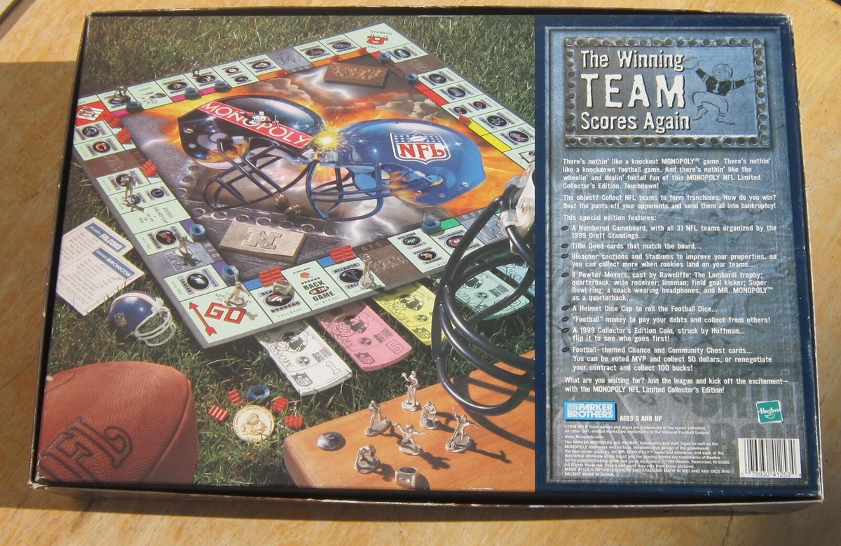 NFL MONOPOLY BOARD GAME 1999 Limited GRID IRON EDITION Complete | eBay