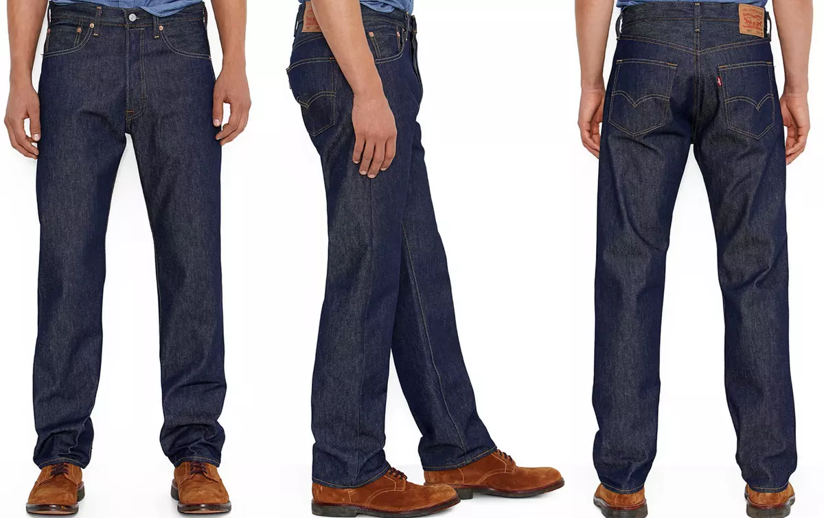 Levi's 501 Original Shrink-to-fit Mens Jeans Rigid 32,34,36,40,42,44 #005010000