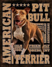 American Pitbull Vinyl Decal Sticker Waterproof